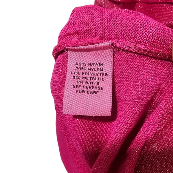 Carmen Marc Valvo Pink Shimmer Tiered Cocktail Dress NWT - Picture 6 of 7